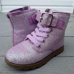 *LIKE NEW* Carter's Sparkly Purple Boots Toddler Size 10